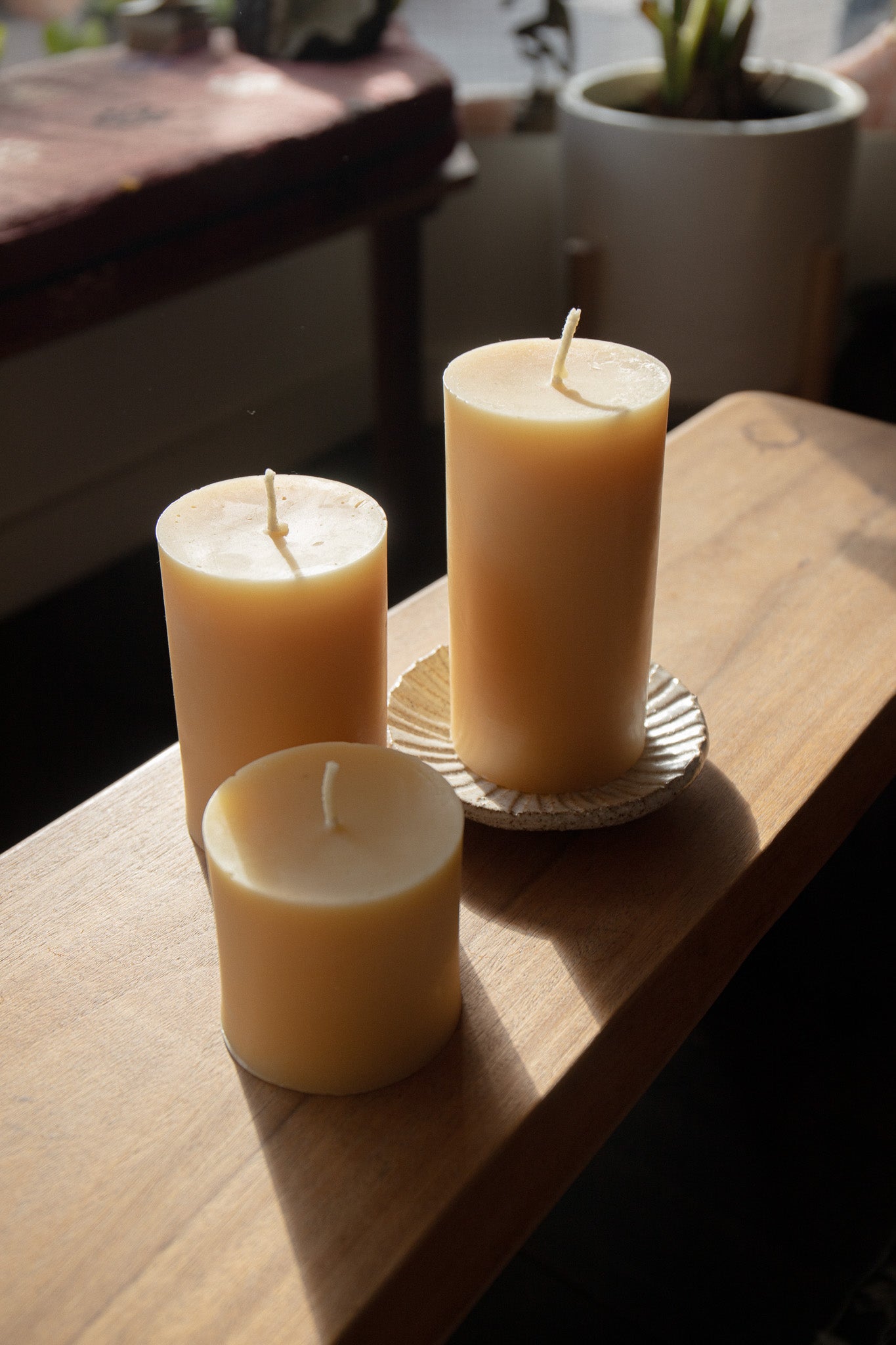 Beeswax Pillar Candle
