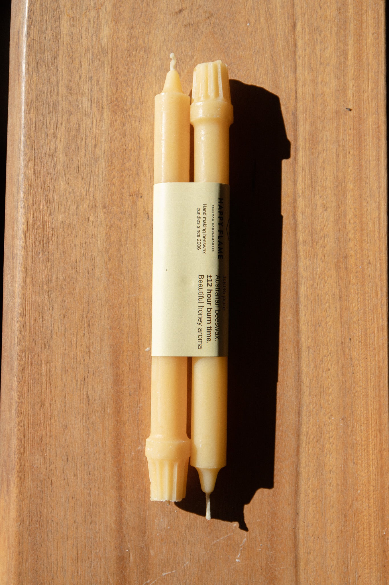 Beeswax Taper Candle | 2-pack